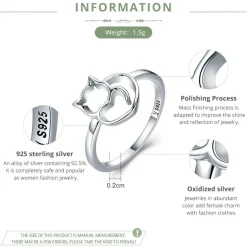 Cat Jewelry Sterling Silver-SET Ring/Necklace/Earrings for the Cat Lovers in Your Life (maybe YOU?)