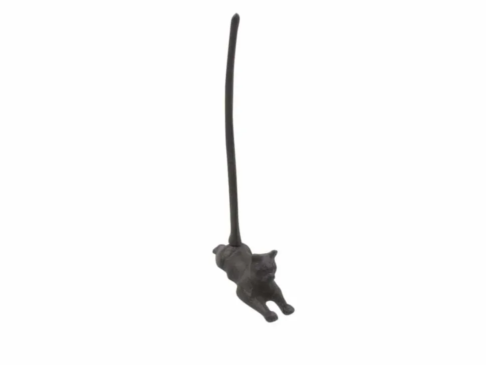 Cat Kitchen Paper Towel Holder 19" Cast Iron