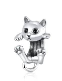 Cat Lovers Pandora Style Charm Collection Sterling Silver