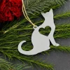 Cat Metal Ornament *