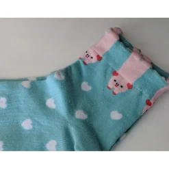 Cat or Dog Ankle Socks Athletic Socks With Cute Animals