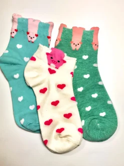 Cat or Dog Ankle Socks Athletic Socks With Cute Animals