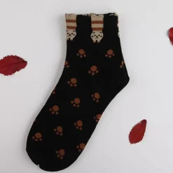 Cat or Dog Ankle Socks Athletic Socks With Cute Animals