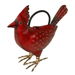 Cathy the Cardinal Metal Art Watering Can *