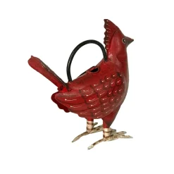 Cathy the Cardinal Metal Art Watering Can *