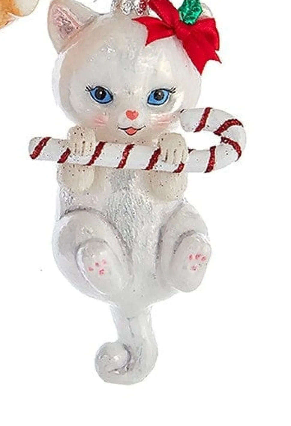 Cats with Candy Canes Noble Gems Ornaments