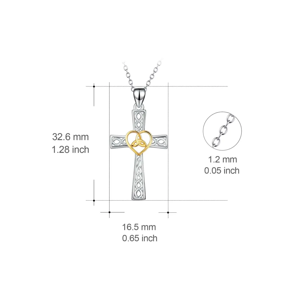 Celtic Cross Necklaces-3 Styles, Sterling Silver