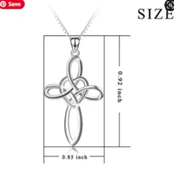 Celtic Cross Necklaces-3 Styles, Sterling Silver