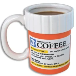 Ceramic Prescription Coffee Mug 4" 12oz-Fun Gift for the Coffee Lovers! *