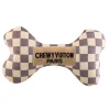 Checker Chewy Vuiton Designer Parody Dog Bones