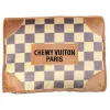 Checker Chewy Vuiton Funny Parody Pet Bed Soft Confortable Bed for Pets