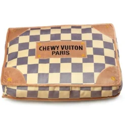 Checker Chewy Vuiton Funny Parody Pet Bed Soft Confortable Bed for Pets