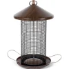 Cherry Woodgrain Metal Bird Feeder*