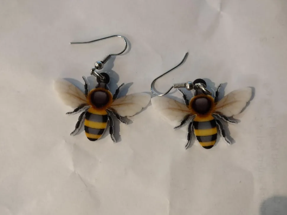 Chicken and Rooster and Bee and more Acrylic Animal Earrings