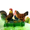 Chicken Family 3D Pop Up Greeting Card-So cute for chicken lovers!