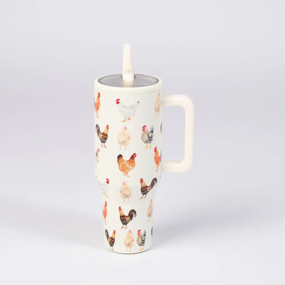 Chicken 40oz Stainless Steel Spill Proof Insulated Tumbler