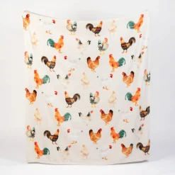 Chicken Super Soft Plush Throw Blanket by American Farm Company