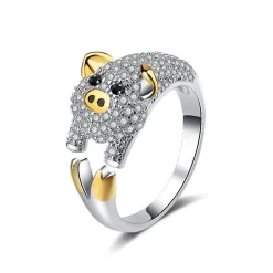 Chinese Zodiac Animal Rings Sterling Silver Sparkly!
