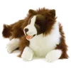Chocolate Border Collie Realistic Eco Friendly Plush Size - 62cm/24"