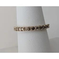 Chocolate Diamond Eternity Ring in 14K Yellow Gold-Stunning!