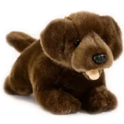 Chocolate Labrador Puppy Plush Small Realistic