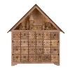 Christmas Countdown Calendar LED Farmhouse 15.35" H Wooden LED Countdown Farmhouse Plywood, Plastic, Iron Imported
