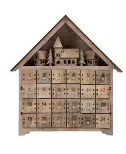 Christmas Countdown Calendar LED Farmhouse 15.35