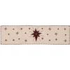 Christmas North Star Rustic Embroidered Runner 13" x 48"