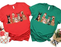 Christmas Pooches Holiday Dogs TShirt