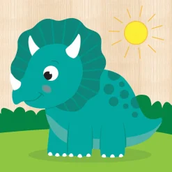 Chunky Wood Puzzles - Kids 4 Pack-Farm, Dinosaur & Garden Bugs