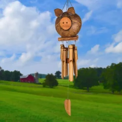 Coco Pig Bamboo Chimes by Woodstock Chimes