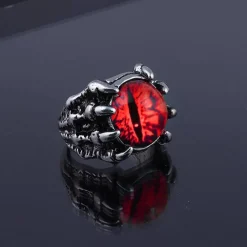 Colorful Eye in Bony Claws Ring- 4 Colors! Very Cool!