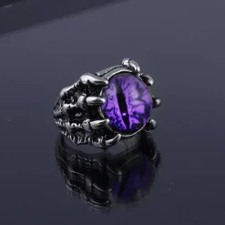 Colorful Eye in Bony Claws Ring- 4 Colors! Very Cool!
