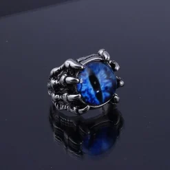 Colorful Eye in Bony Claws Ring- 4 Colors! Very Cool!