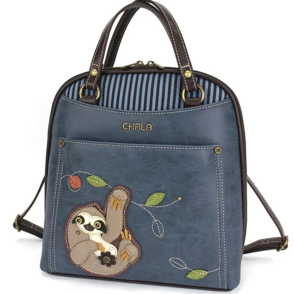 Convertible Backpack-Purse by Chala-Paw, Sunflower, Dragonfly, Sloth, Butterfly and Turtle Vegan*