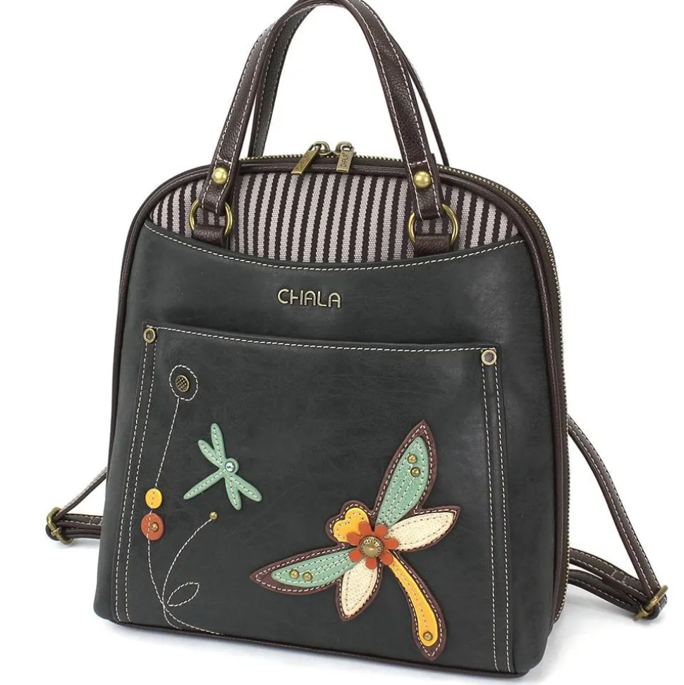 Convertible Backpack-Purse by Chala-Paw, Sunflower, Dragonfly, Sloth, Butterfly and Turtle Vegan*