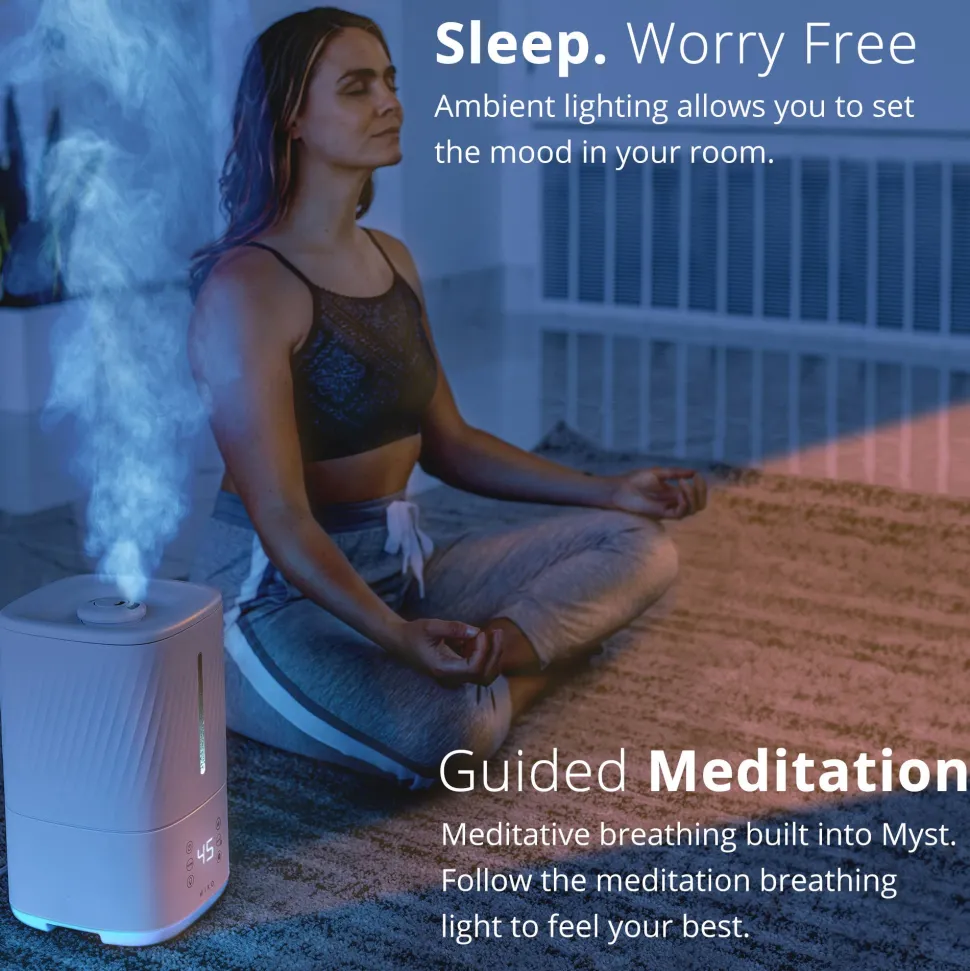 Cool and Warm Humidifier by Miko - Miko Ultrasonic Humidifier, Cool or Warm Mist