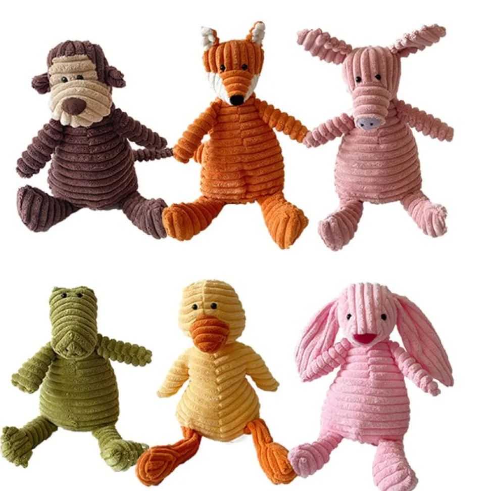 Corduroy Plush Funny Stuffed Dog