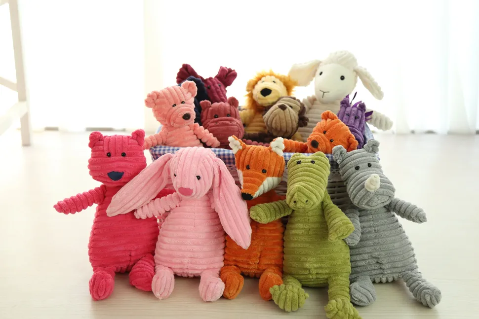 Corduroy Plush Funny Stuffed Dog