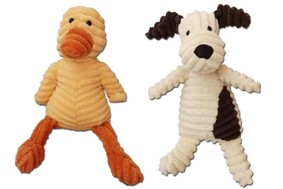 Corduroy Plush Funny Stuffed Dog