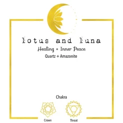 Cotton Cord Inner Peace Healing Bracelet 6mm by Lotus and Luna