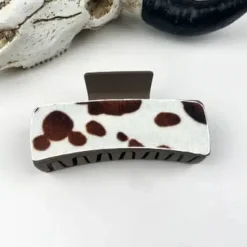 Cow Hair Claw Clips