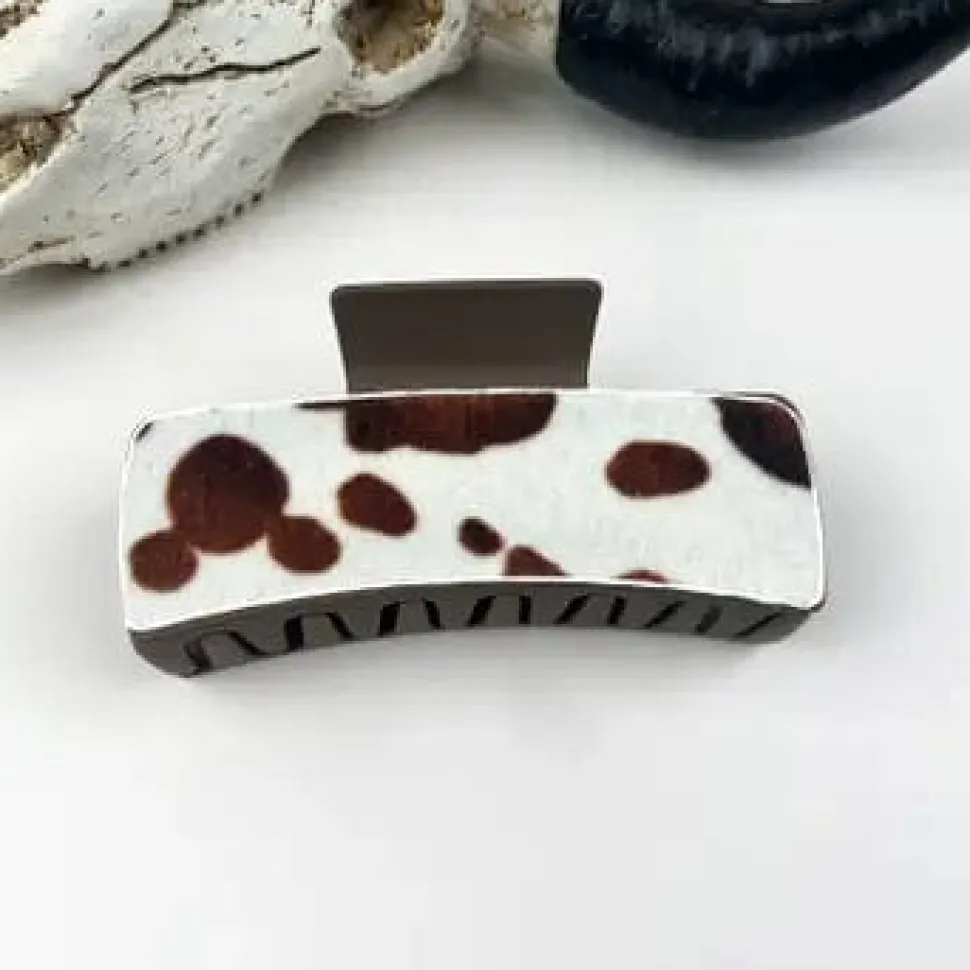 Cow Hair Claw Clips
