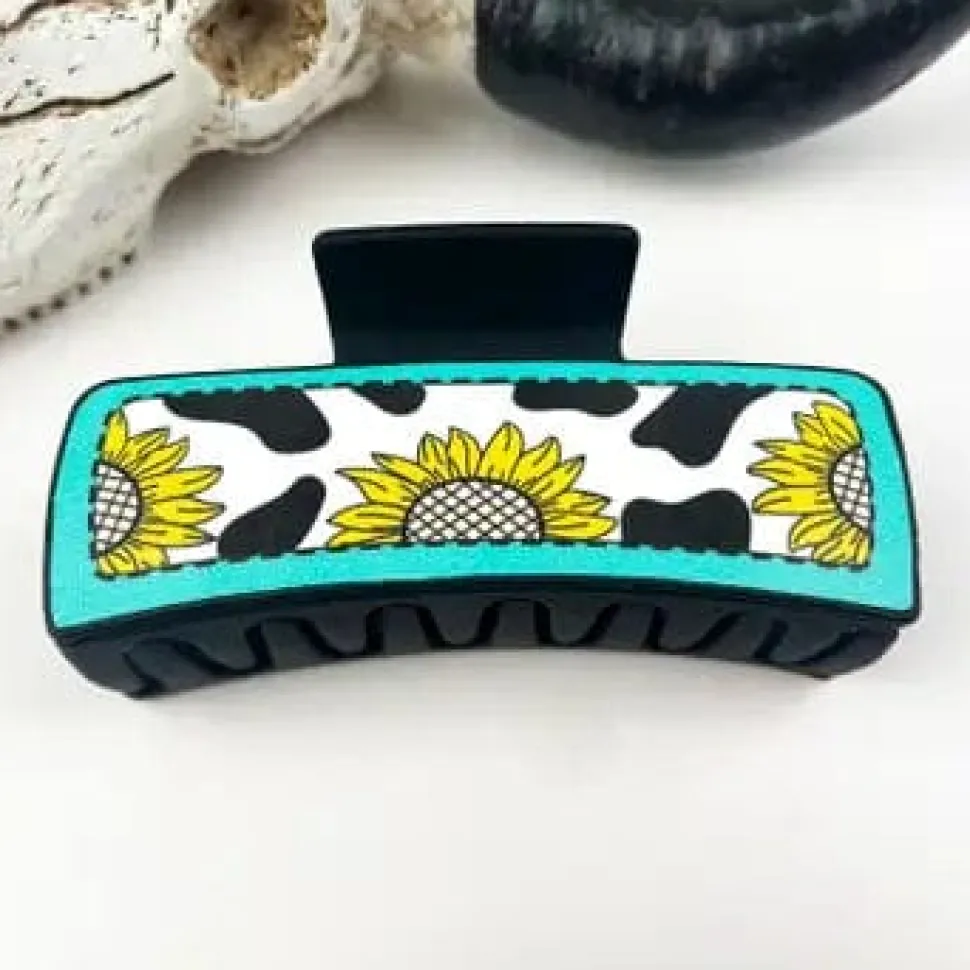 Cow Hair Claw Clips