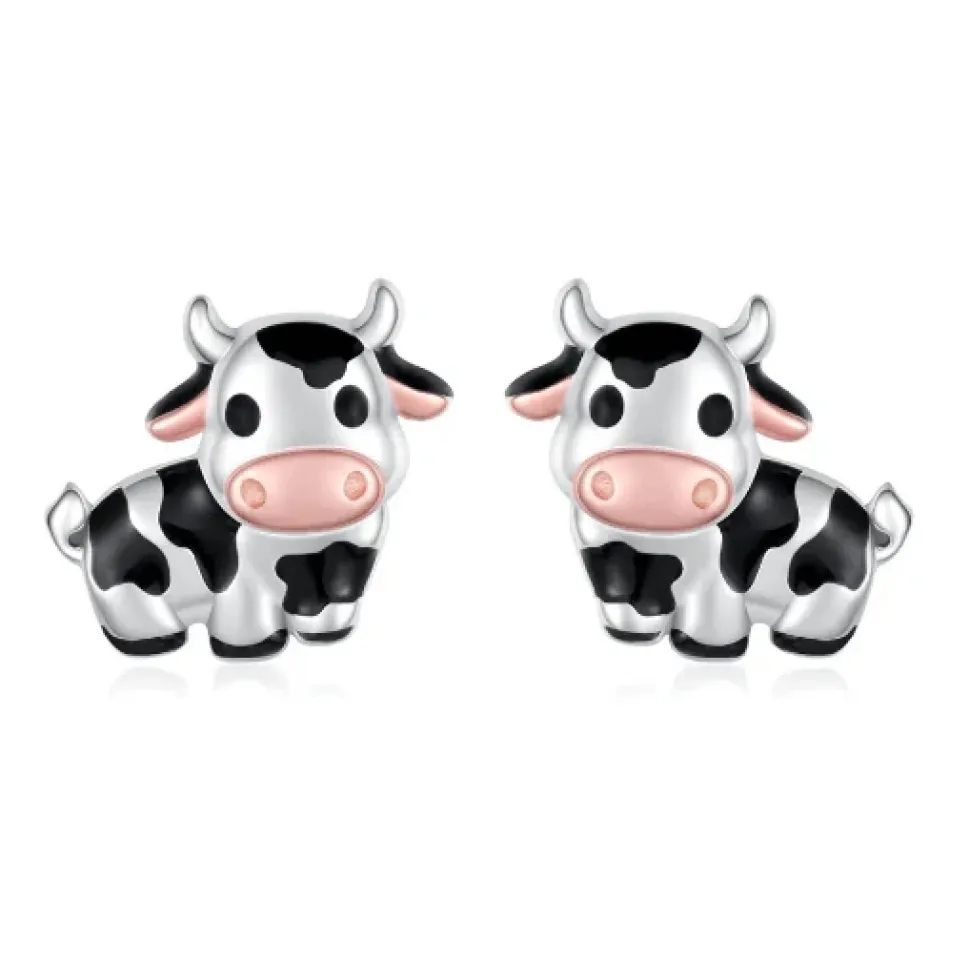 Cow Stud Fashion Earrings