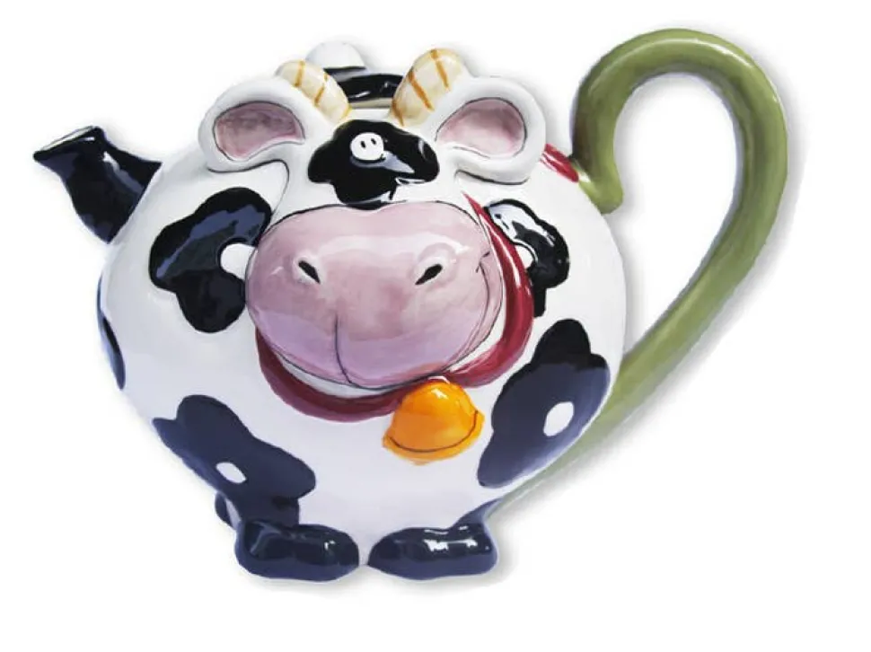 Cow Teapot Handmade and Painted