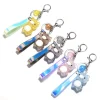Crackled Acrylic Pig KeyChain, Lights Up! Super Cute for Kids*