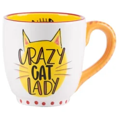 Crazy Cat Lady Brightly Colored Pet Lover's Hand Made Coffee Mugs