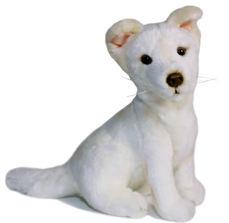 Creamy White Australian Dingo Small Size 25cm/10" Realistic Stuffed Animal