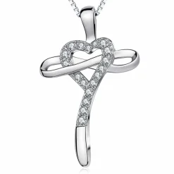 Cross Necklace Pendant Sterling Silver
